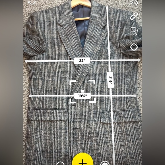 Guy Laroche Vintage 100% Silk Plaid Blazer 46 L - Picture 9 of 9